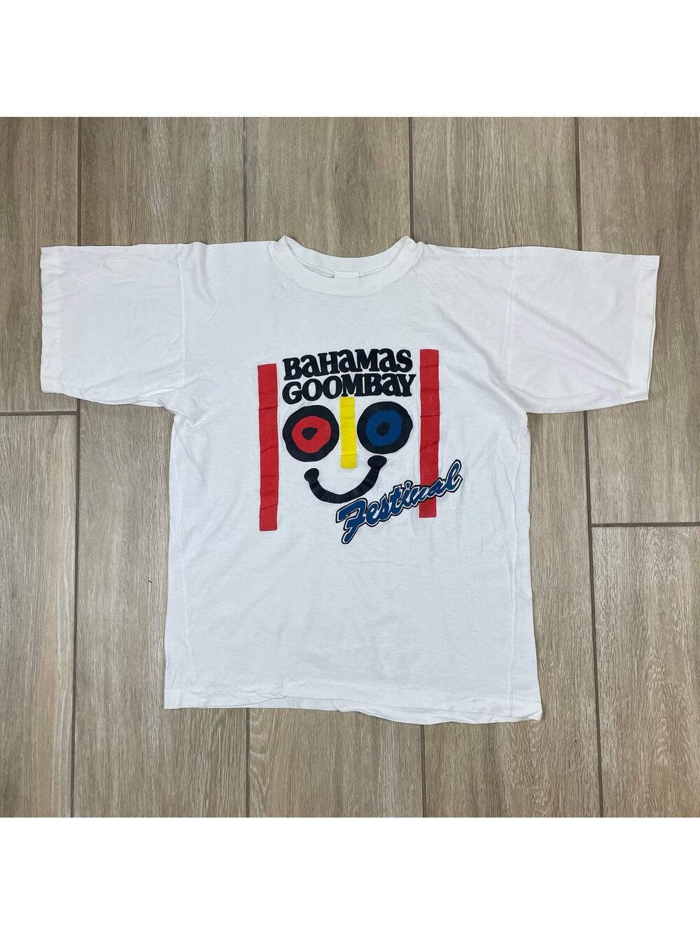 Bahamas Goombay Festival T Shirt Mens M White Graphic Souvenir Tourist Tee